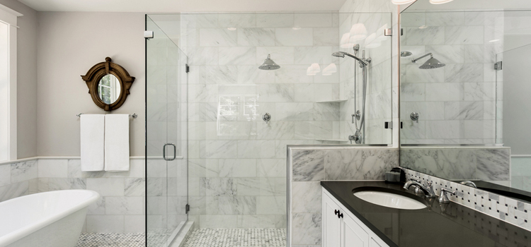bathroom shower door installation in Orange Cove